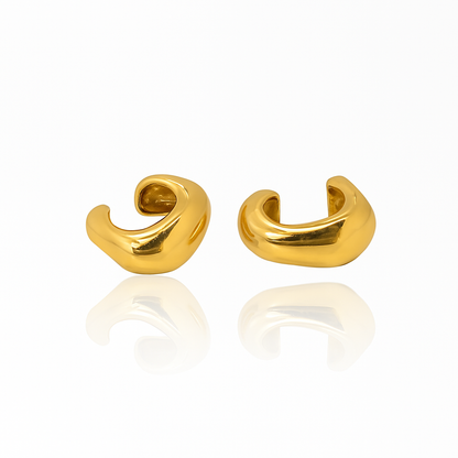 Earcuff Danaé | Acier inoxydable doré sans perçage